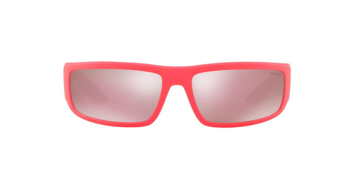 Prada Linea Rossa PS 02US Pink/Black 3504M2 three-quarter view