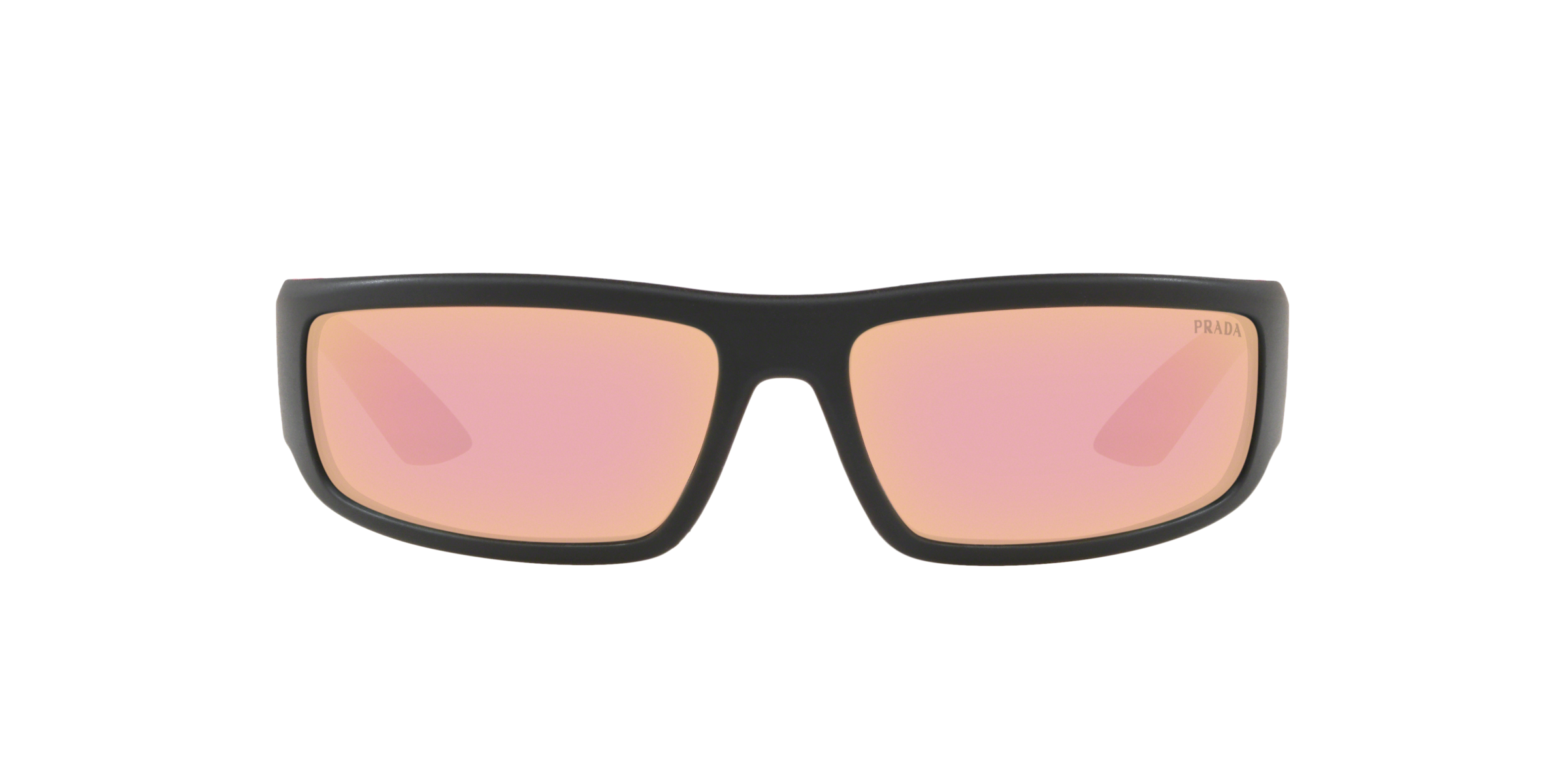 Prada Linea Rossa PS 02US Black/Pink 3535L2 three-quarter view