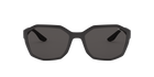 Prada Linea Rossa PS 02VS Matte Black 1BO5S0 three-quarter view
