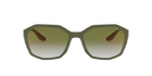 Prada Linea Rossa PS 02VS Green Rubber 578743 three-quarter view