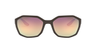 Prada Linea Rossa PS 02VS Brown Rubber VYY739 three-quarter view