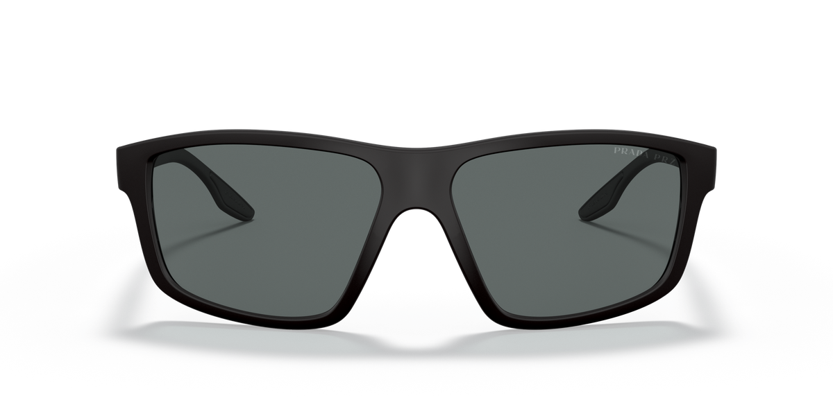 Prada Linea Rossa PS 02XS Black Rubber DG002G front view