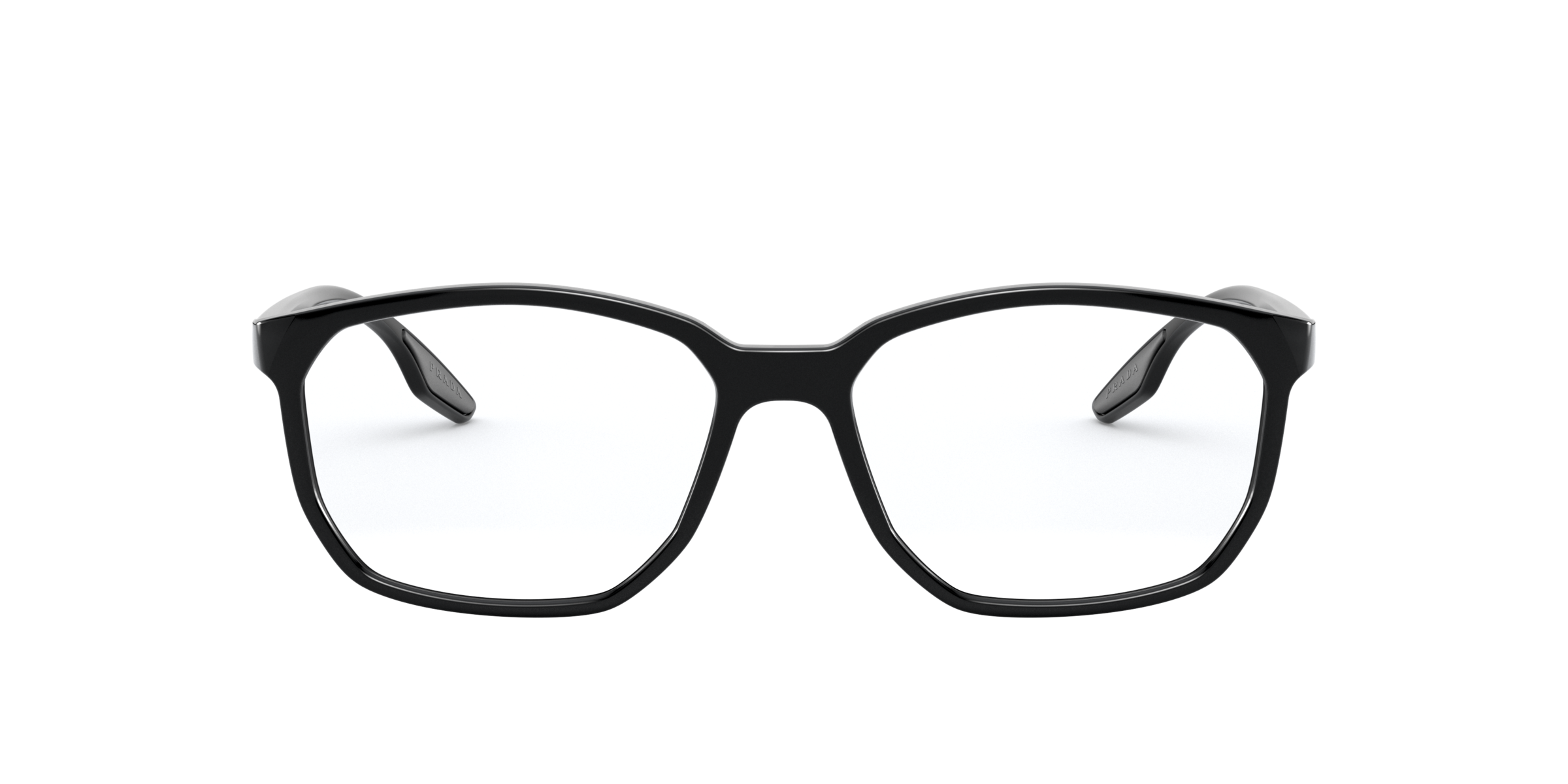 Prada Linea Rossa PS 03MV Black 1AB1O1 three-quarter view