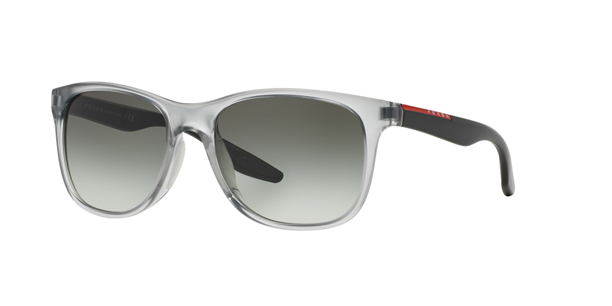 Prada Linea Rossa PS 03OS Matte Grey TWW0A7 three-quarter view