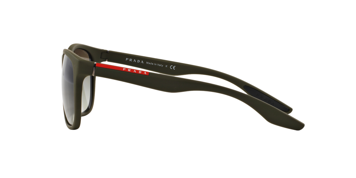 Prada Linea Rossa PS 03OS Green Rubber UBW4M1 side view