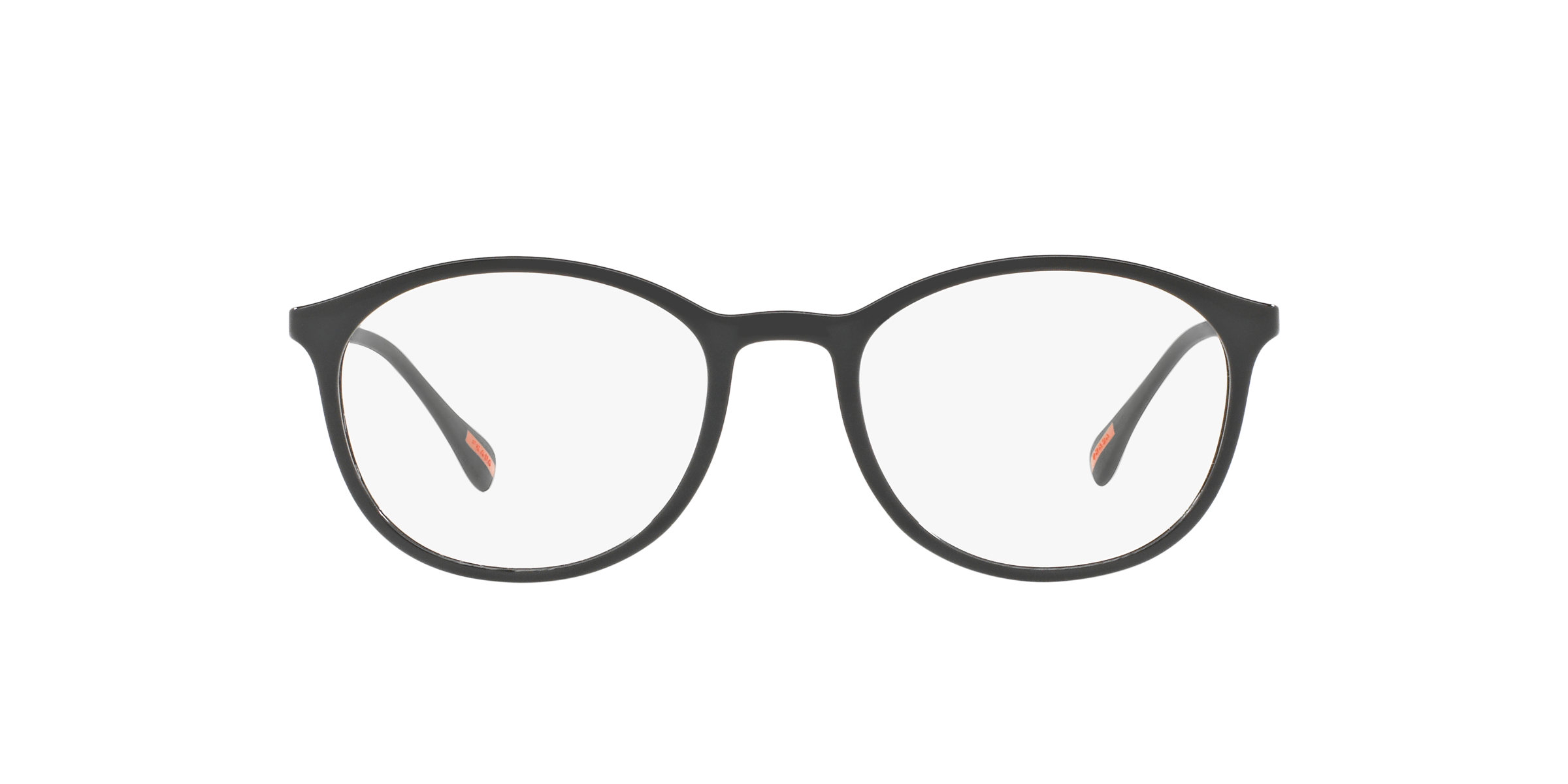 Prada Linea Rossa PS 04HV Black 1AB1O1 three-quarter view