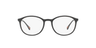 Prada Linea Rossa PS 04HV Black 1AB1O1 three-quarter view