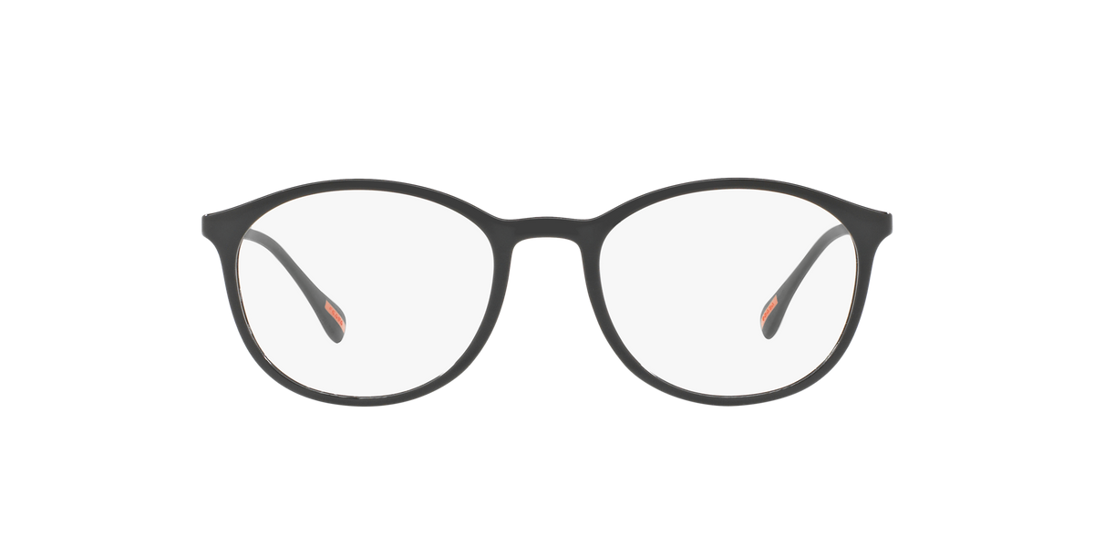Prada Linea Rossa PS 04HV Black 1AB1O1 three-quarter view