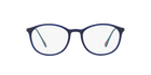 Prada Linea Rossa PS 04HV Transparent Blue Rubber U631O1 three-quarter view