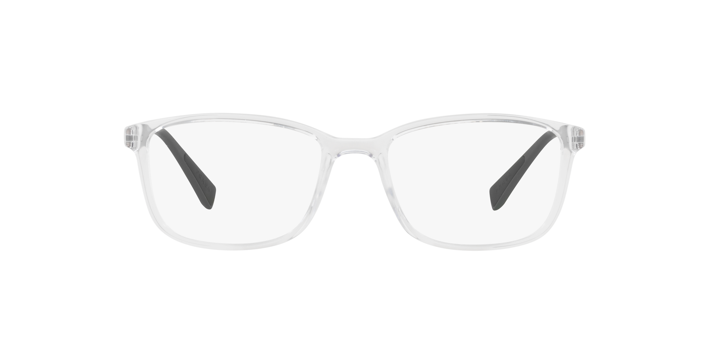 Prada Linea Rossa PS 04IV Transparent 2AZ1O1 three-quarter view