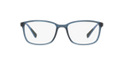 Prada Linea Rossa PS 04IV Transparent Azure CZH1O1 three-quarter view