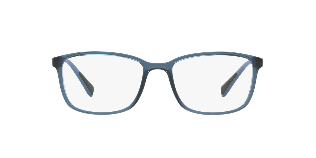 Prada Linea Rossa PS 04IV Transparent Azure CZH1O1 three-quarter view