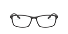 Prada Linea Rossa PS 04MV Matte Black 1BO1O1 three-quarter view