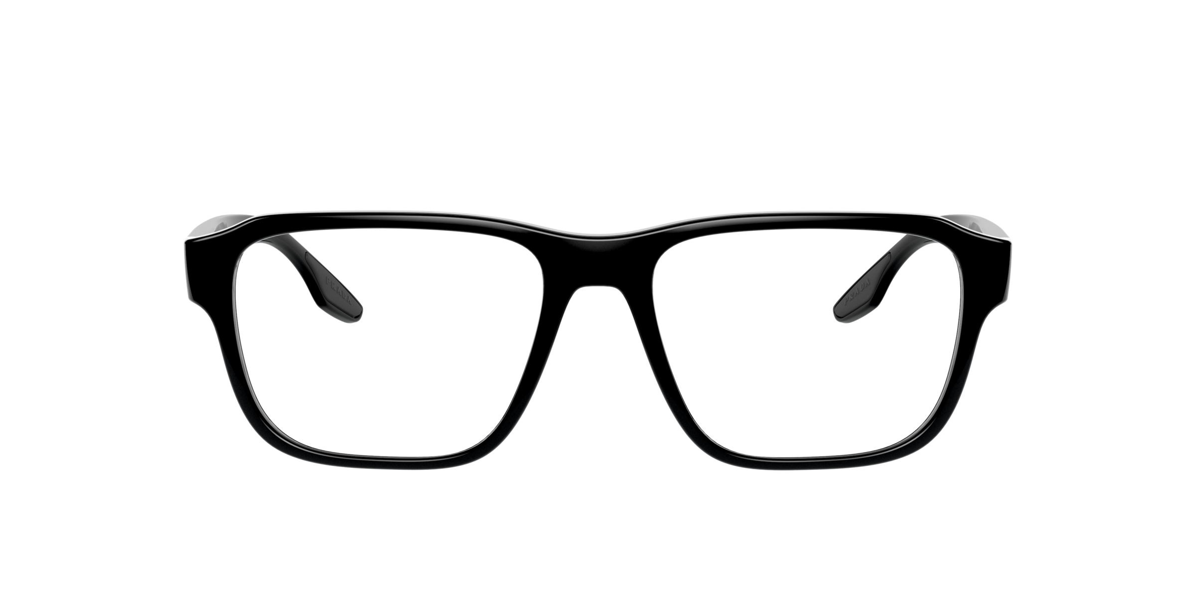 Prada Linea Rossa PS 04NV Black 1AB1O1 three-quarter view