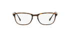 Prada Linea Rossa PS 05IV Havana Rubber U611O1 three-quarter view