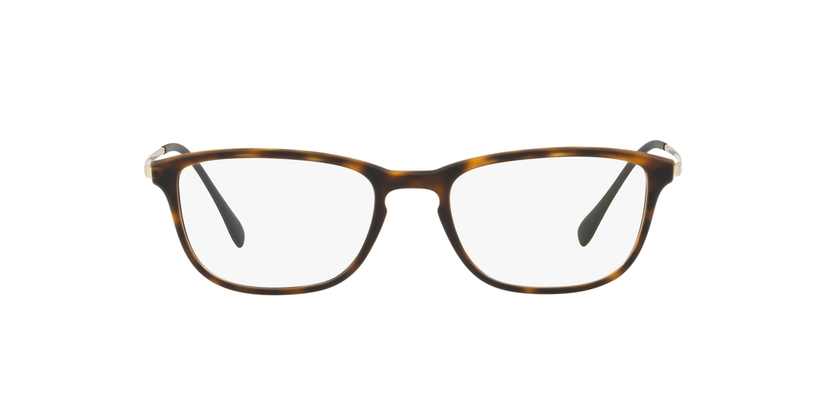 Prada Linea Rossa PS 05IV Havana Rubber U611O1 three-quarter view