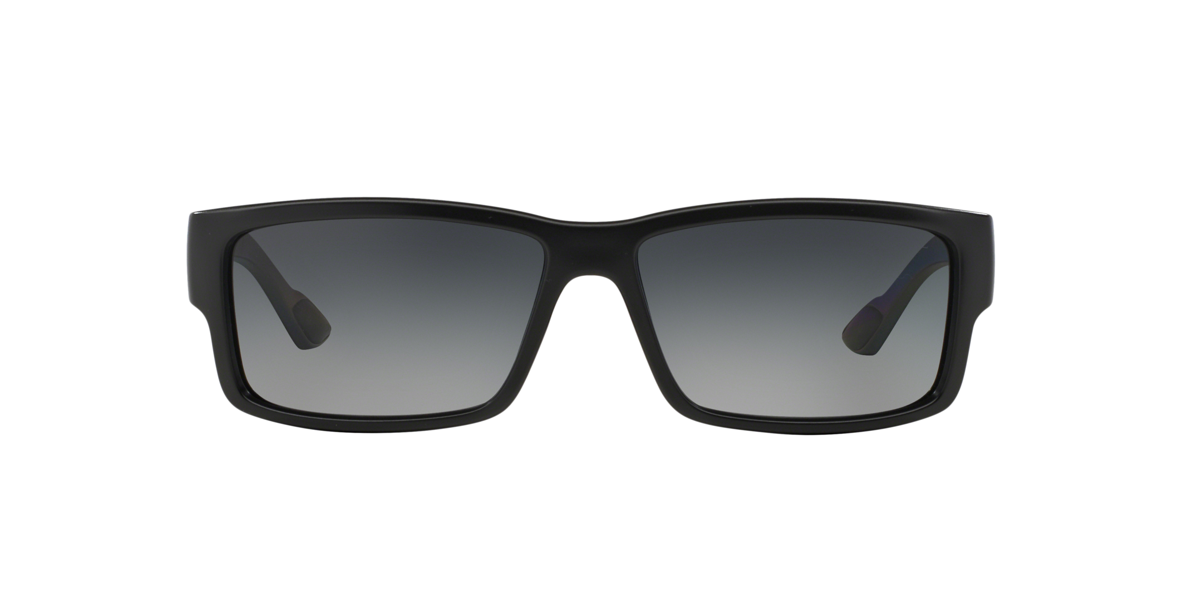Prada Linea Rossa PS 05OS Black Demi Shiny 1BO5W1 three-quarter view