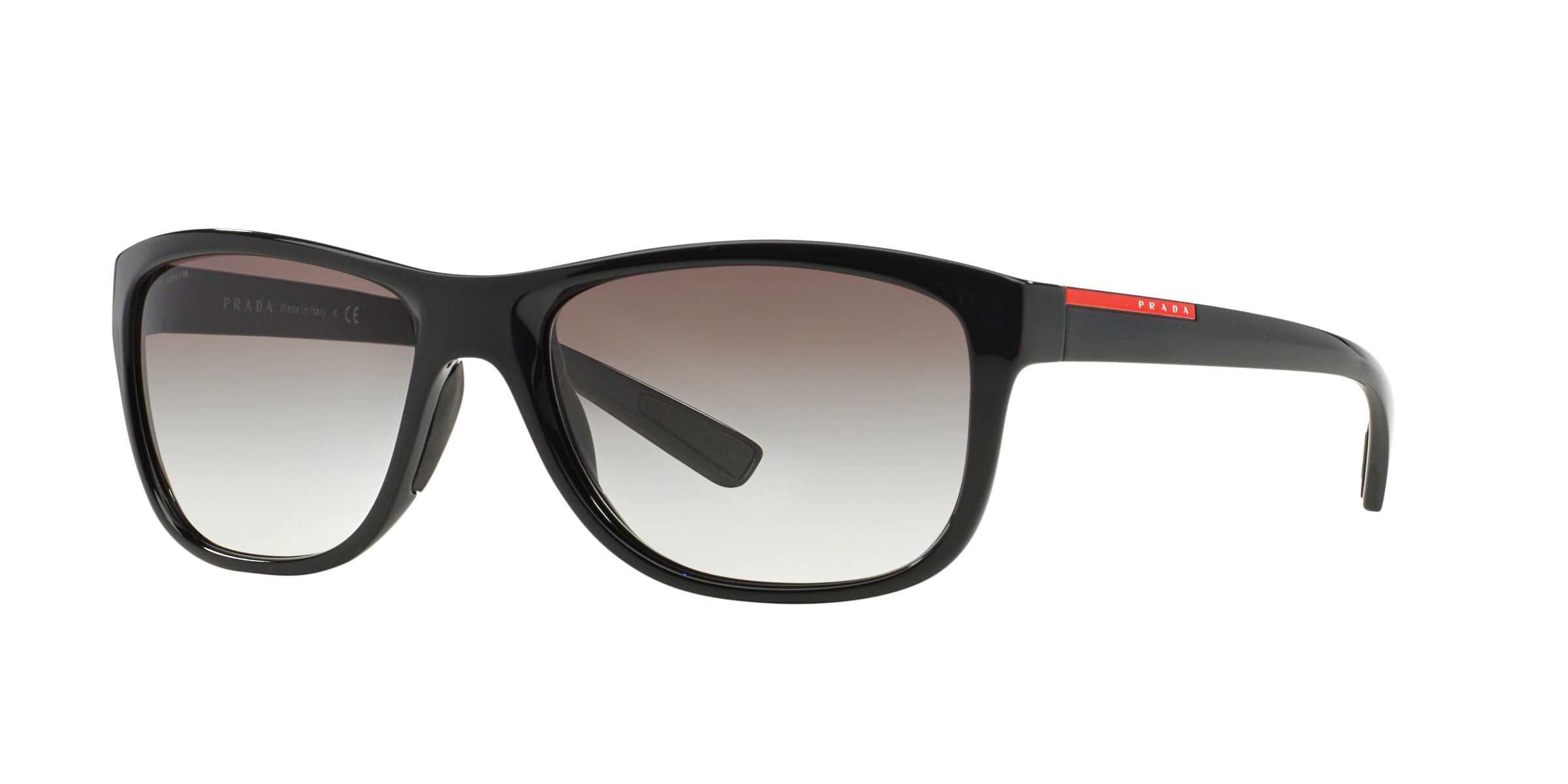 Prada Linea Rossa PS 05PS Black 1AB0A7 three-quarter view