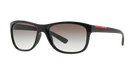 Prada Linea Rossa PS 05PS Black 1AB0A7 three-quarter view
