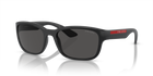 Prada Linea Rossa PS 05VS Black Demi-Shiny 1BO5S0 three-quarter view