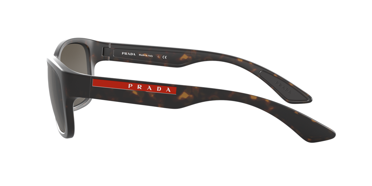 Prada Linea Rossa PS 05VS Havana Demishiny 5645G1 side view