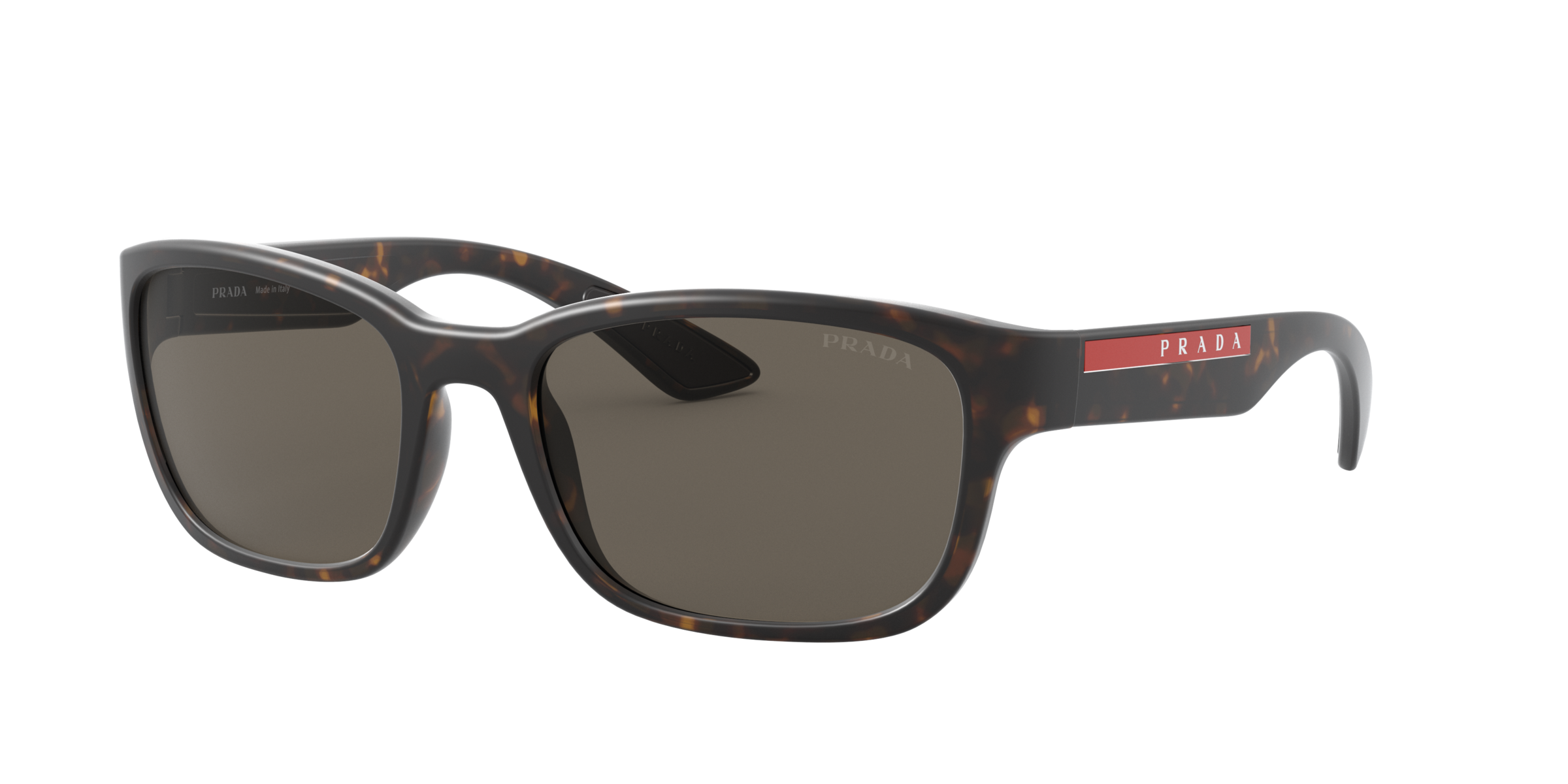 Prada Linea Rossa PS 05VS Havana Demishiny 5645G1 three-quarter view