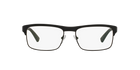 Prada Linea Rossa PS 06FV Black Rubber DG01O1 three-quarter view