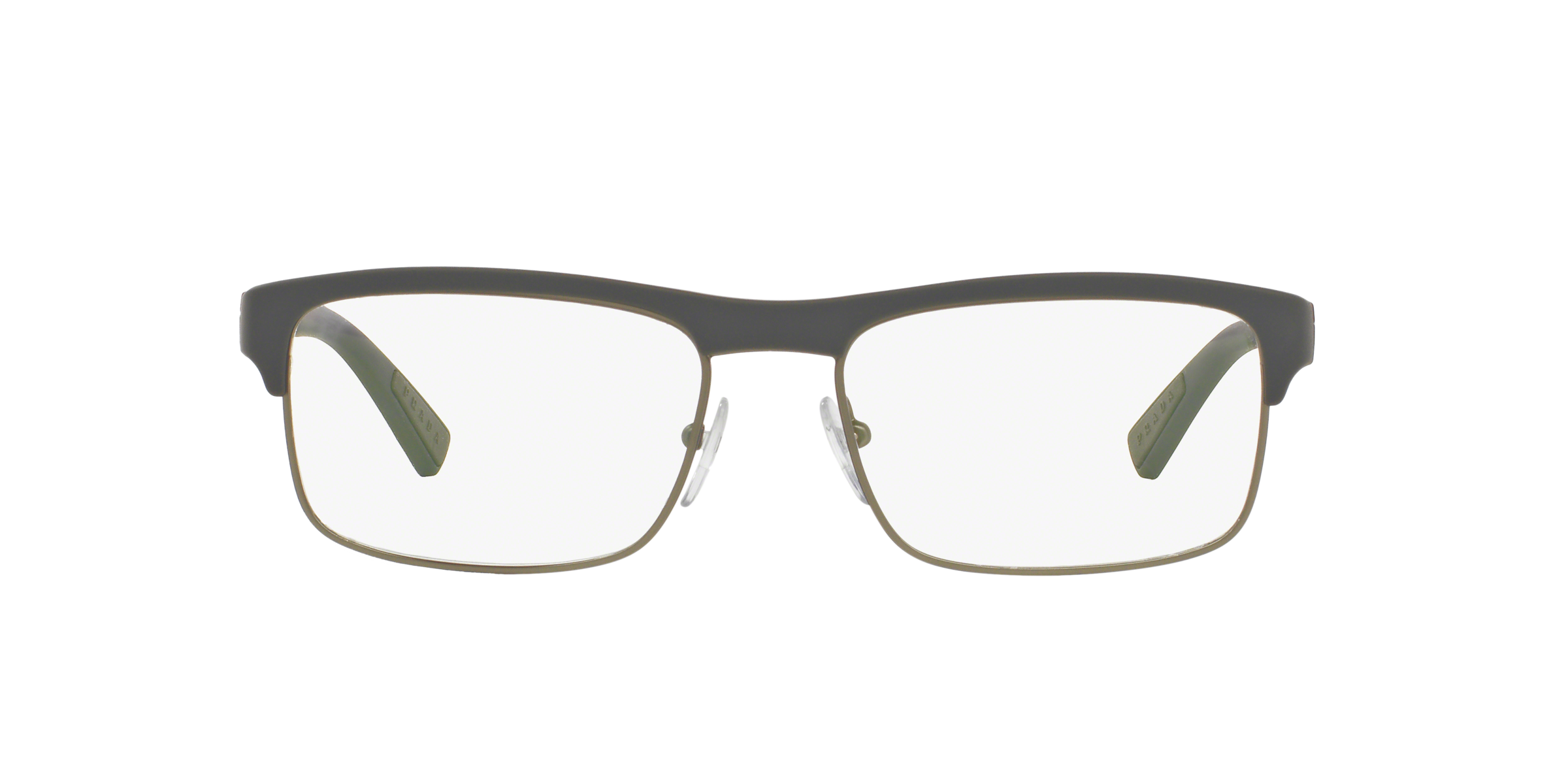 Prada Linea Rossa PS 06FV Grey Rubber TFZ1O1 three-quarter view