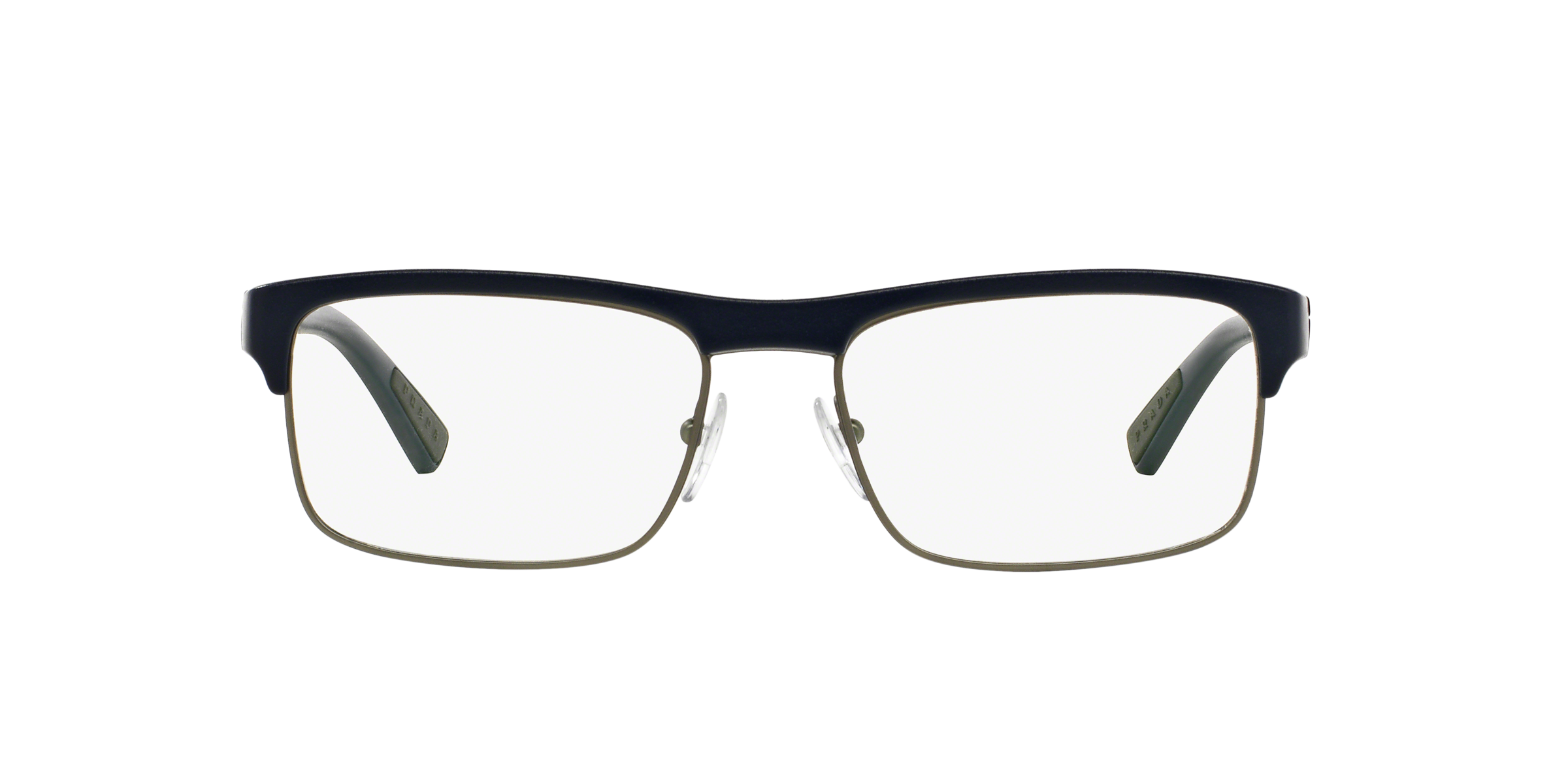 Prada Linea Rossa PS 06FV Blue Rubber UAU1O1 three-quarter view