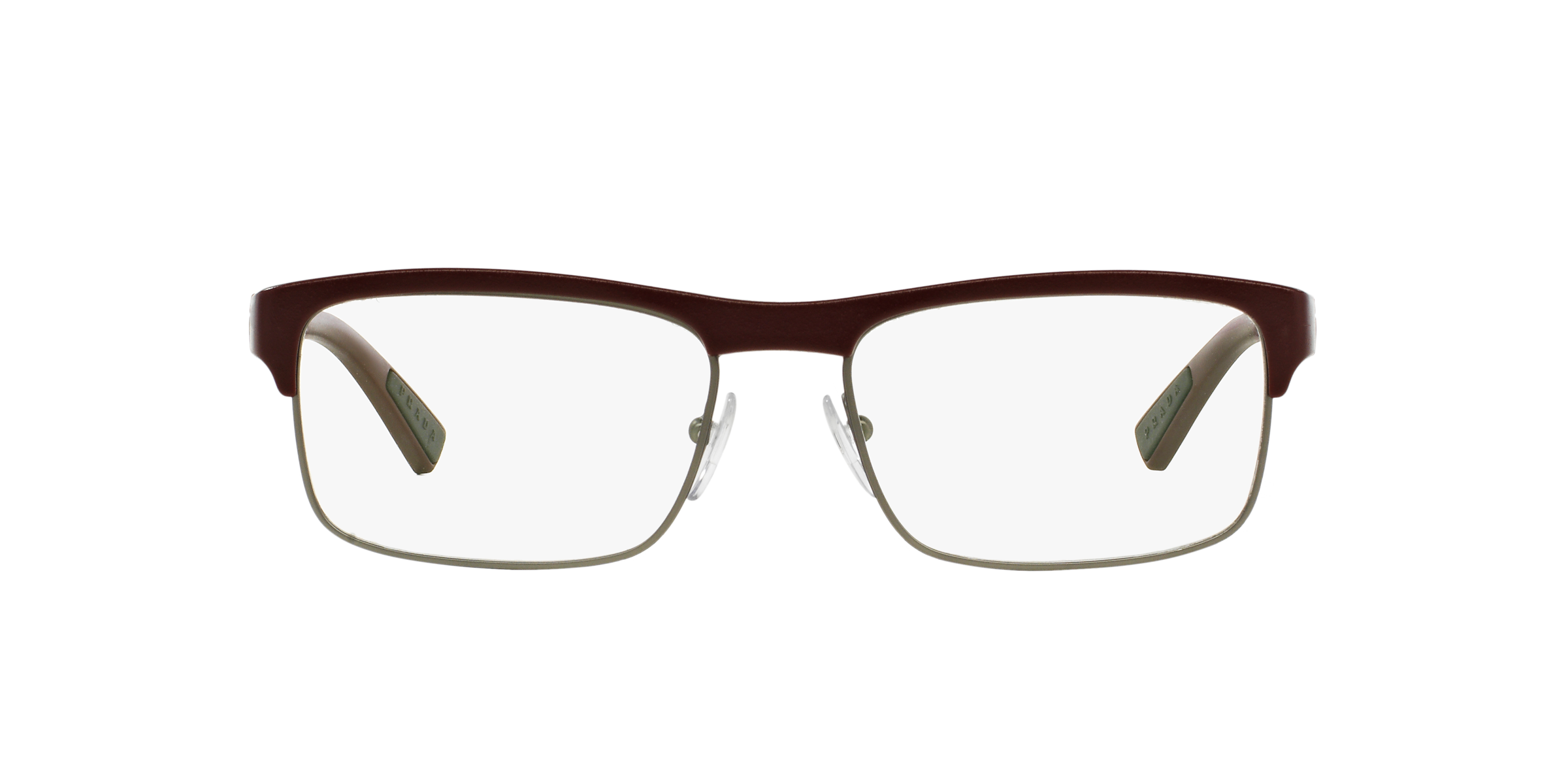 Prada Linea Rossa PS 06FV Bordeaux Rubber UAY1O1 three-quarter view