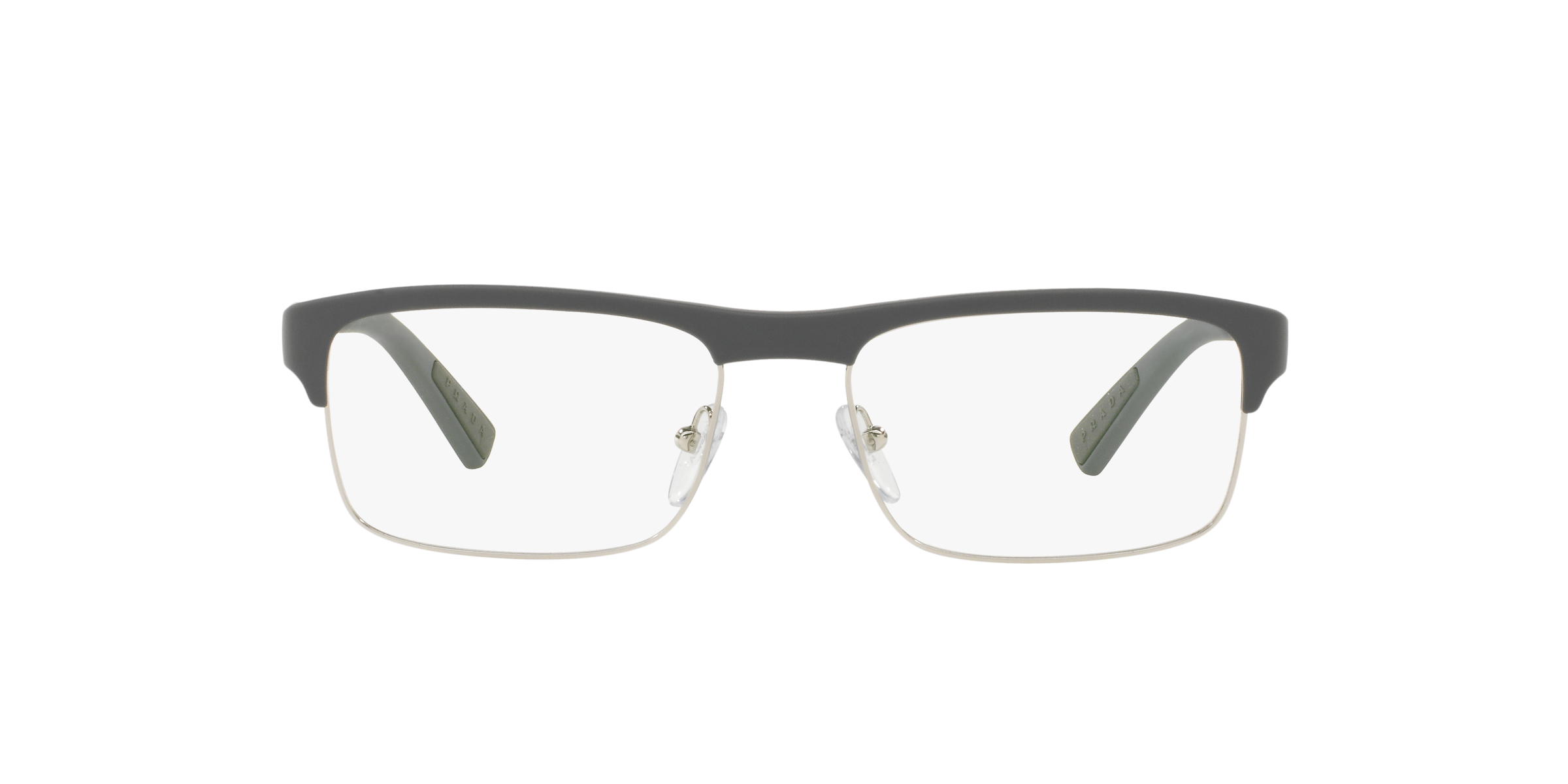 Prada Linea Rossa PS 06FV Grey Rubber UFK1O1 three-quarter view