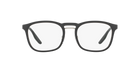 Prada Linea Rossa PS 06HV Black Rubber DG01O1 three-quarter view