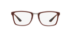 Prada Linea Rossa PS 06LV Bordeaux Rubber 3861O1 three-quarter view