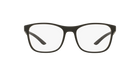 Prada Linea Rossa PS 08GV Black Rubber DG01O1 three-quarter view