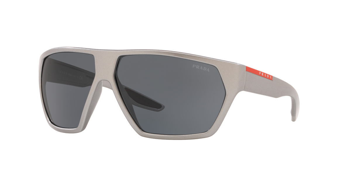 Prada Linea Rossa PS 08US Grey 09E2K1 three-quarter view