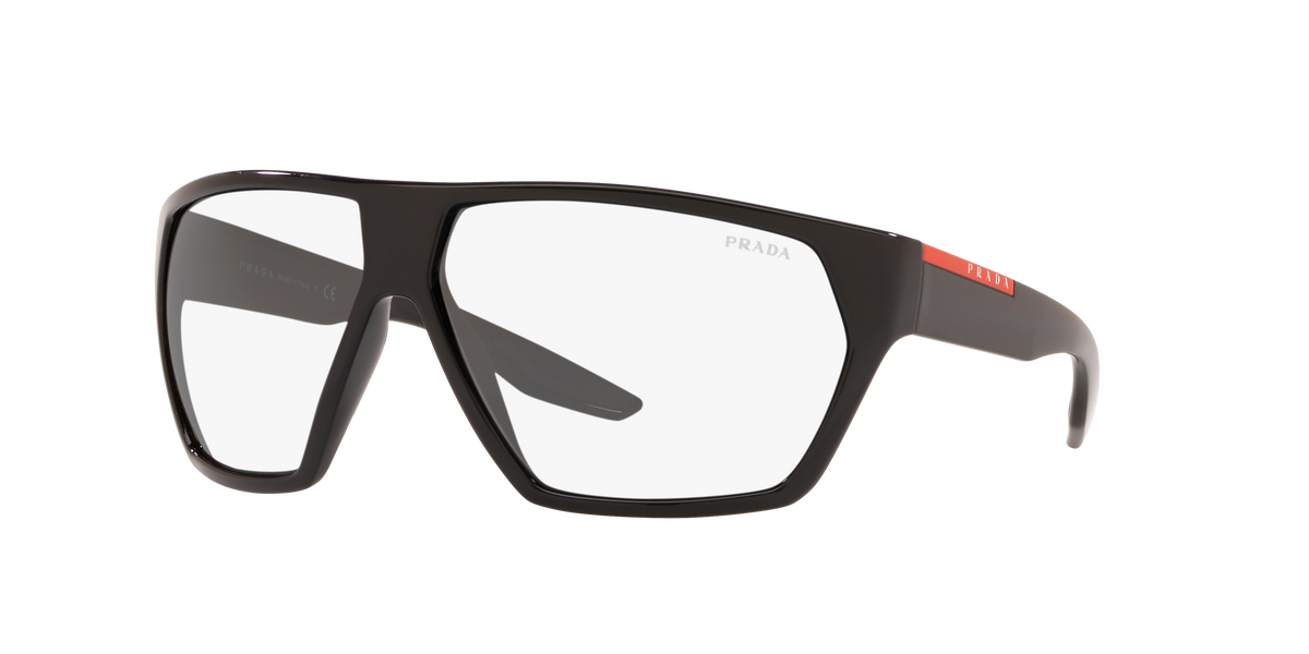 Prada Linea Rossa PS 08US Black 1AB09H three-quarter view
