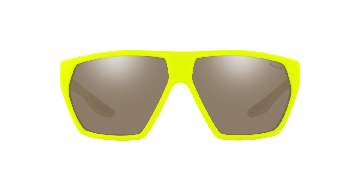 Prada Linea Rossa PS 08US Fluo Yellow Rubber 4461C0 front view