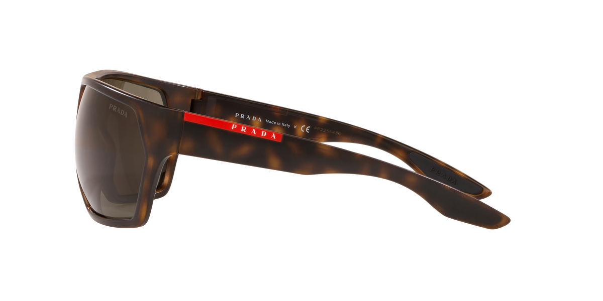 Prada Linea Rossa PS 08US Havana Demishiny 5645G1 side view