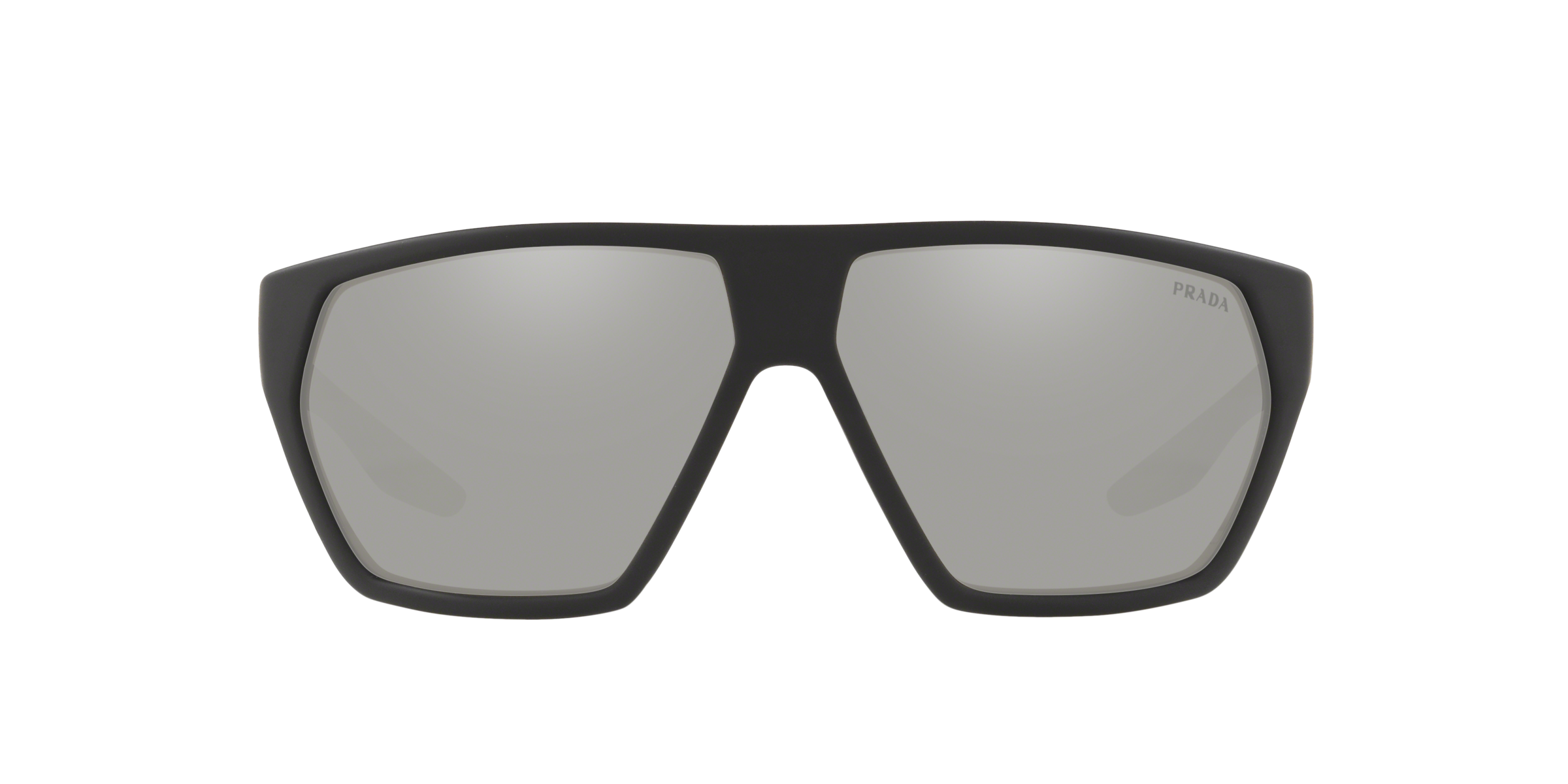 Prada Linea Rossa PS 08US Black Rubber DG02B0 front view