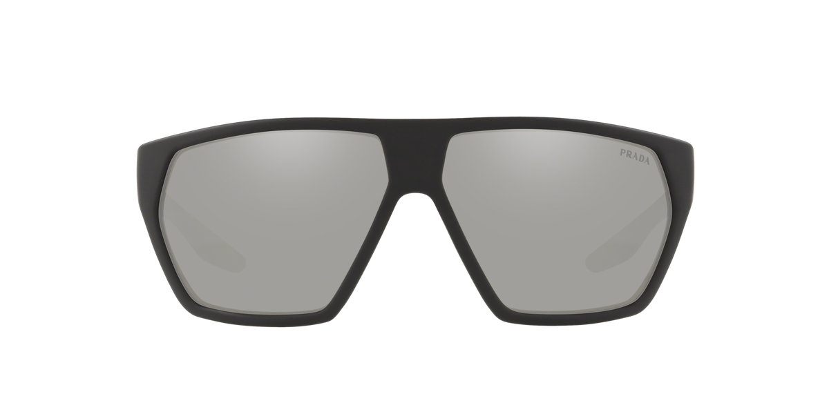 Prada Linea Rossa PS 08US Black Rubber DG02B0 front view