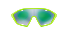 Prada Linea Rossa PS 10US Fluo Green Rubber 4471M2 three-quarter view