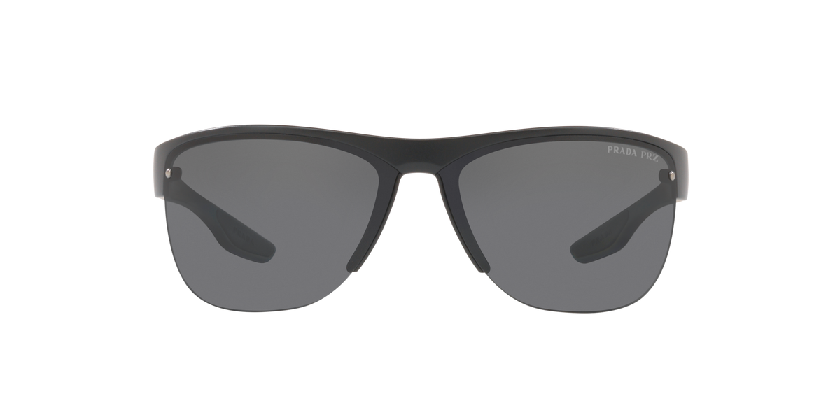 Prada Linea Rossa PS 17US Matte Black 1BO5Z1 three-quarter view
