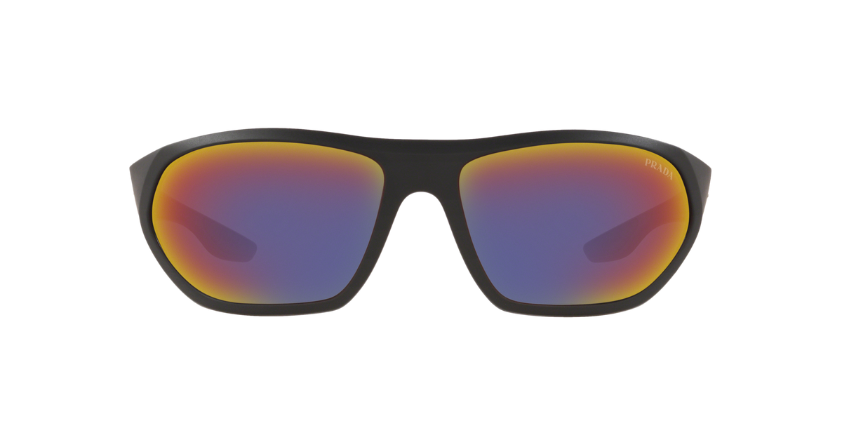 Prada Linea Rossa PS 18US Matte Black/Black 1BO9Q1 three-quarter view