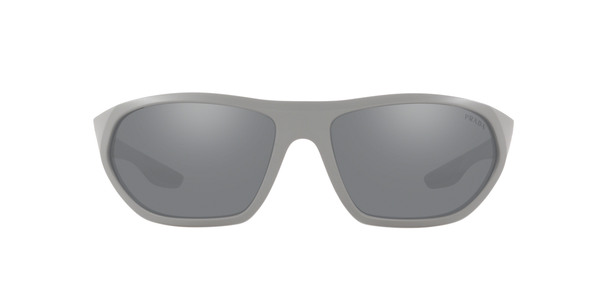Prada Linea Rossa PS 18US Matte Grey/Grey 5355L0 three-quarter view