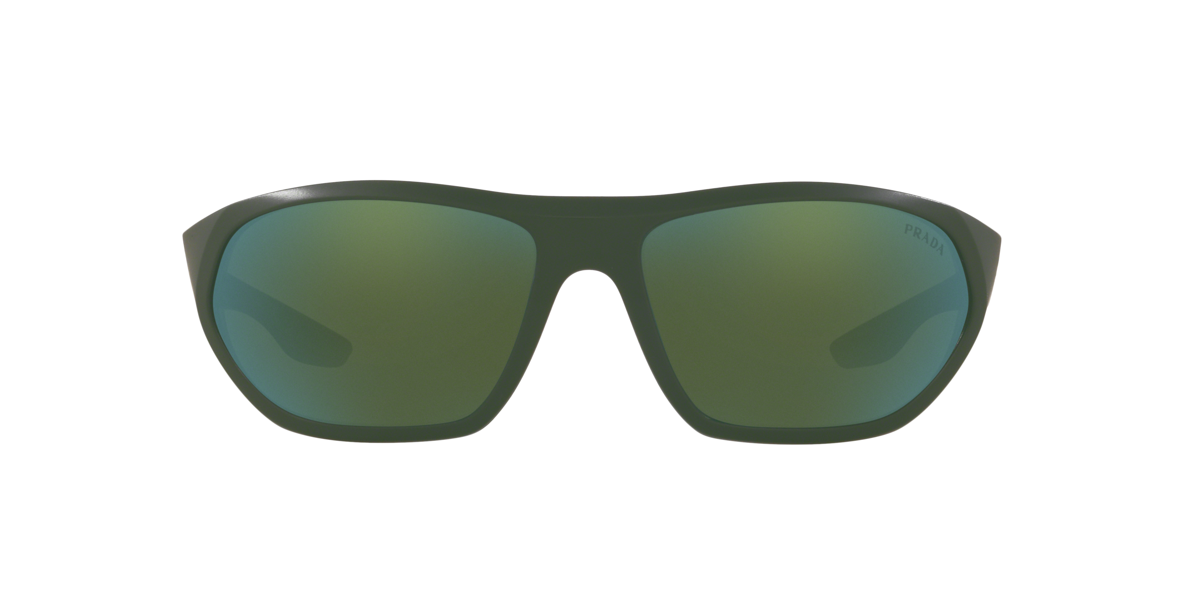 Prada Linea Rossa PS 18US Matte Green/Green 5363C0 three-quarter view