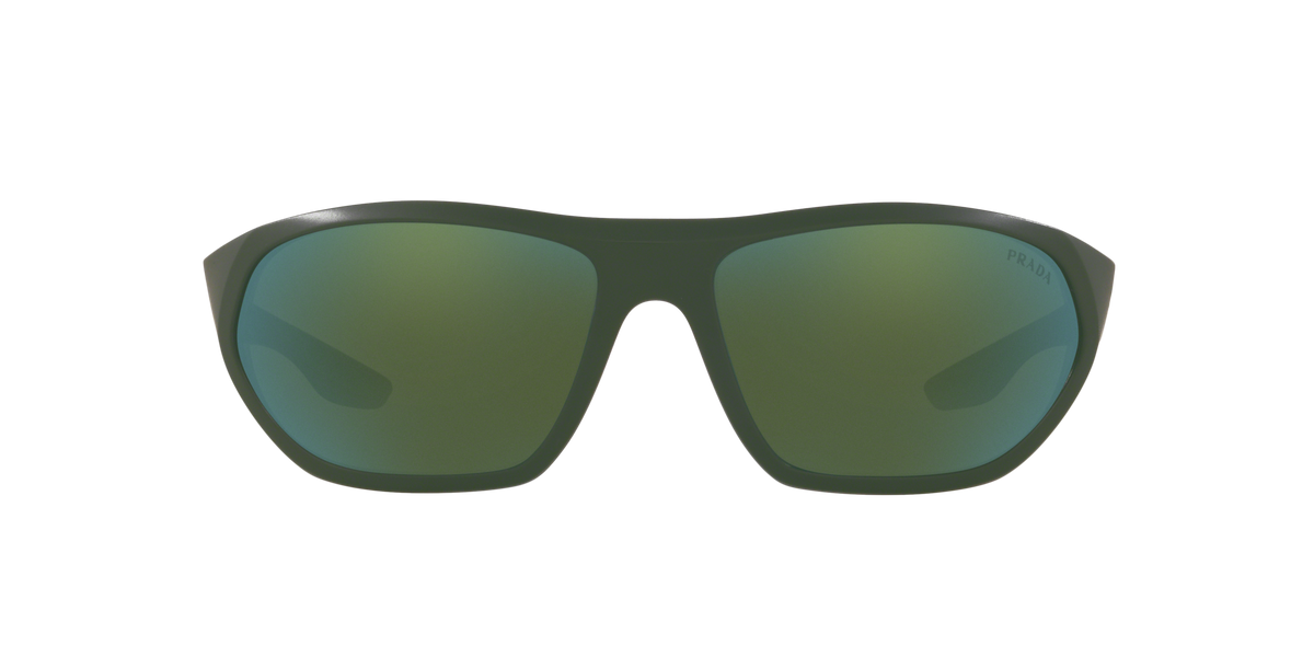 Prada Linea Rossa PS 18US Matte Green/Green 5363C0 three-quarter view