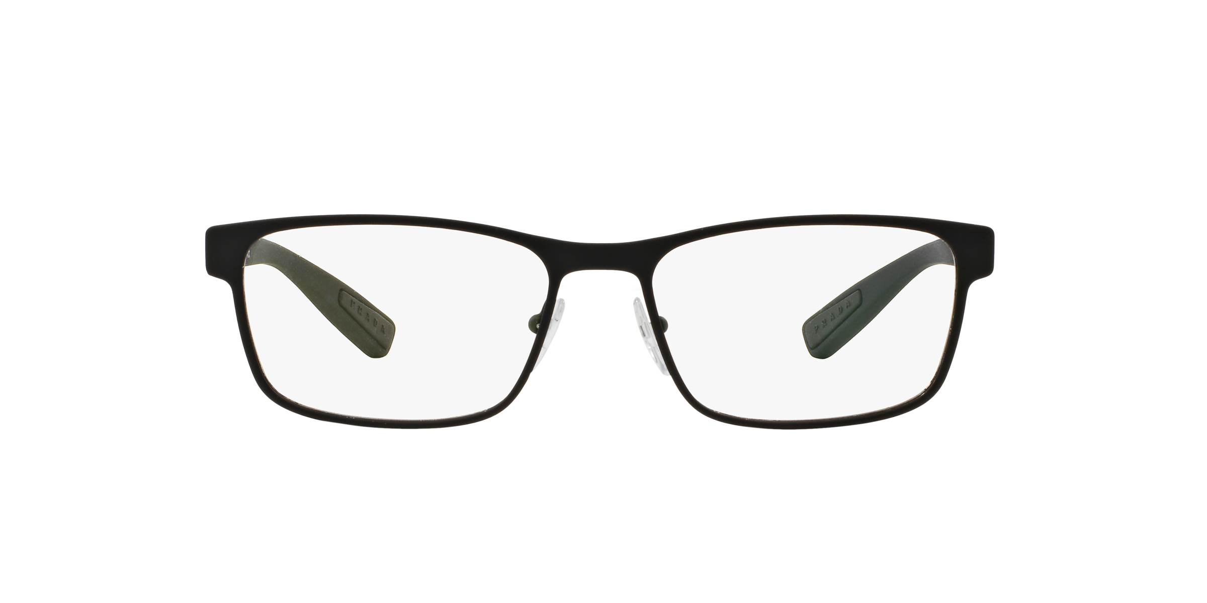 Prada Linea Rossa PS 50GV Rubber Black DG01O1 three-quarter view