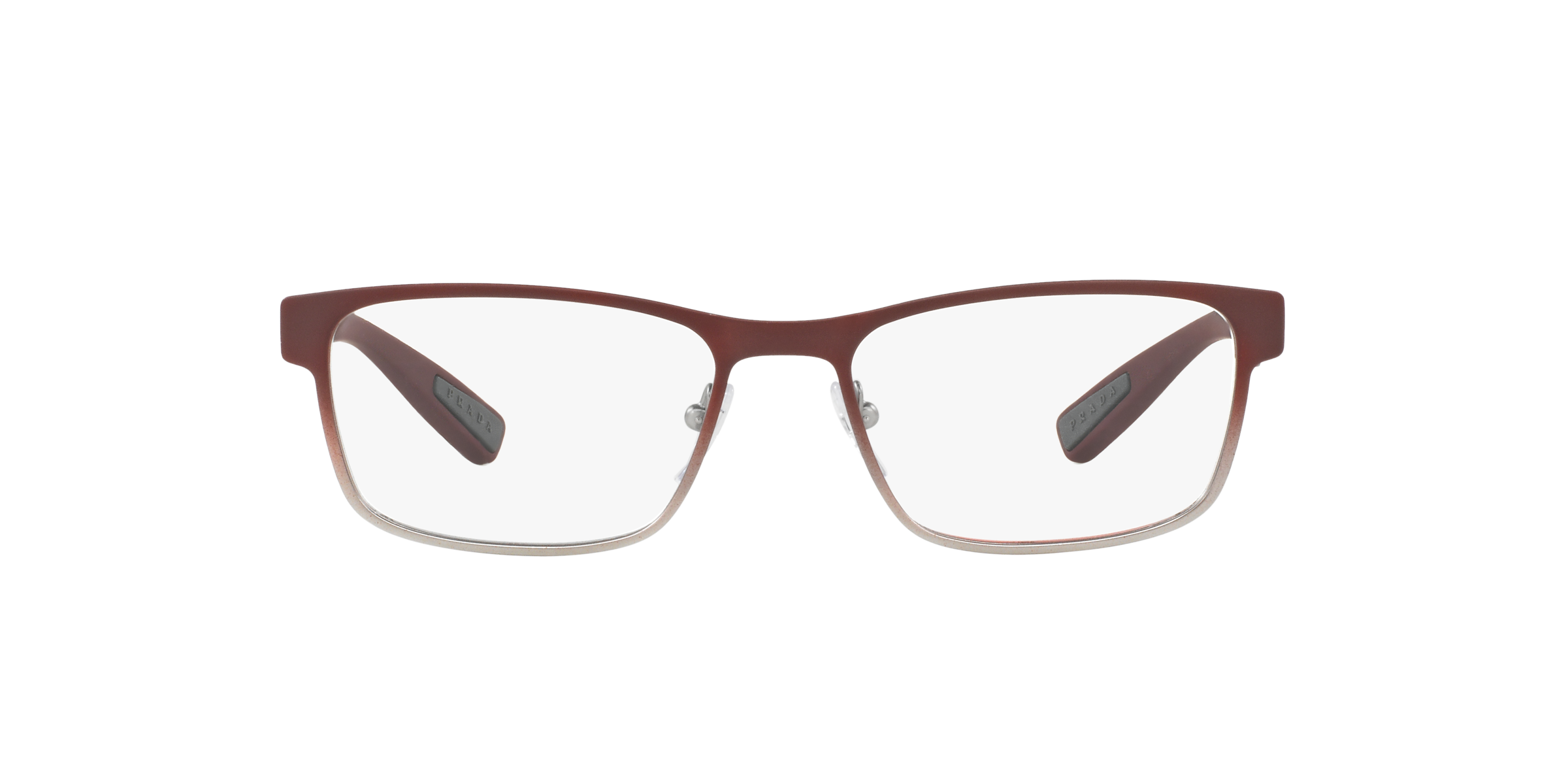 Prada Linea Rossa PS 50GV Bordeaux Gradient U6V1O1 three-quarter view