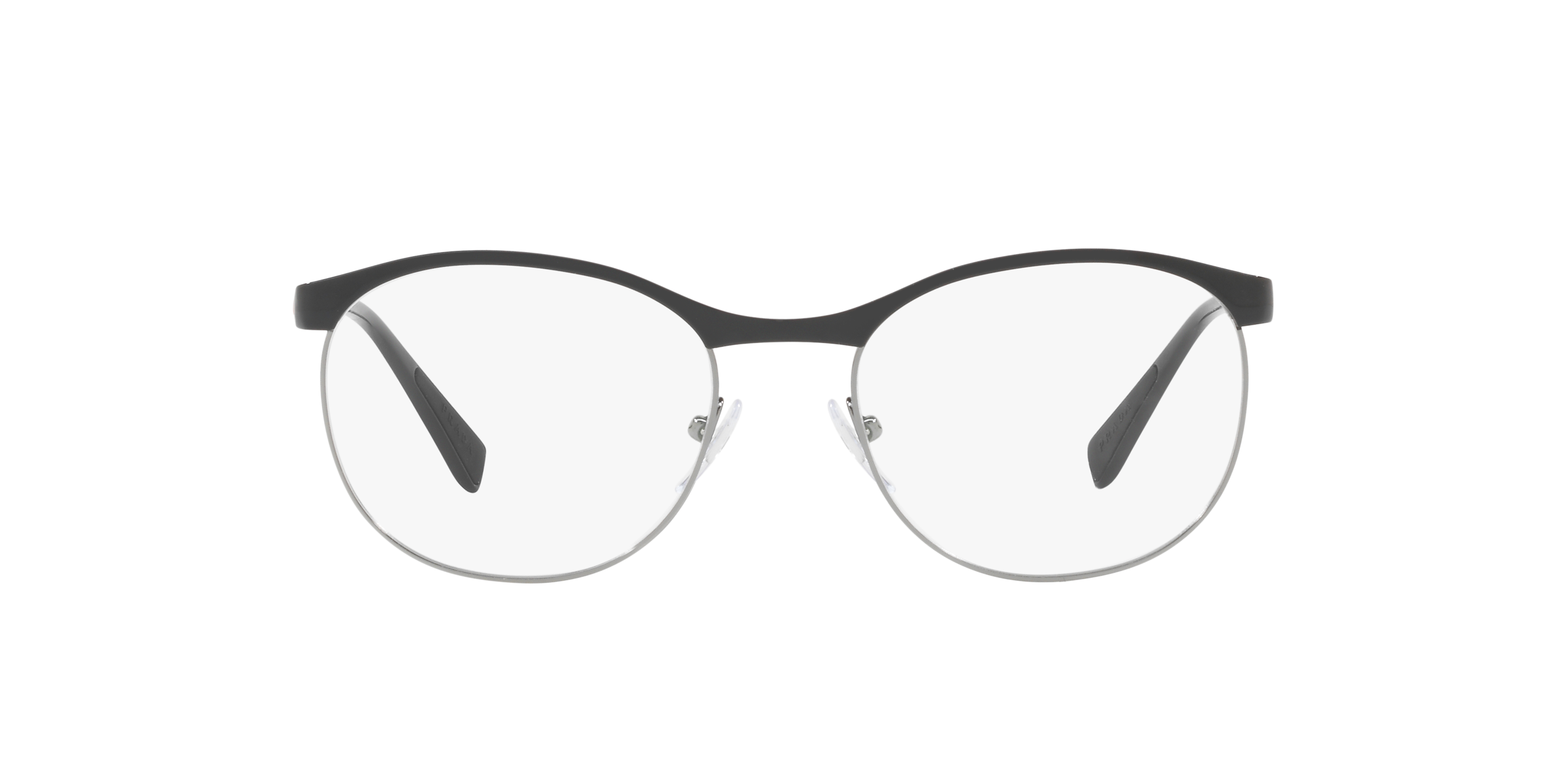 Prada Linea Rossa PS 50IV Black/Gunmetal 1AB1O1 three-quarter view