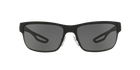 Prada Linea Rossa PS 50QS Black Rubber/Matte Black DG01A1 three-quarter view
